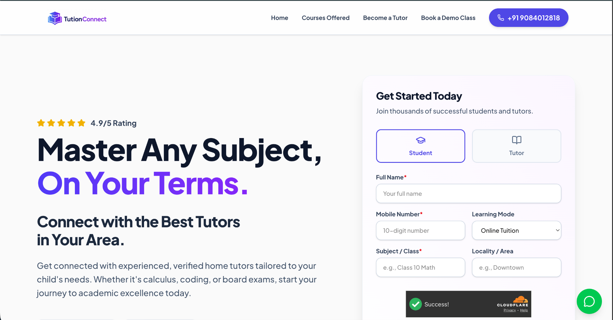 TuitionConnect screenshot 1